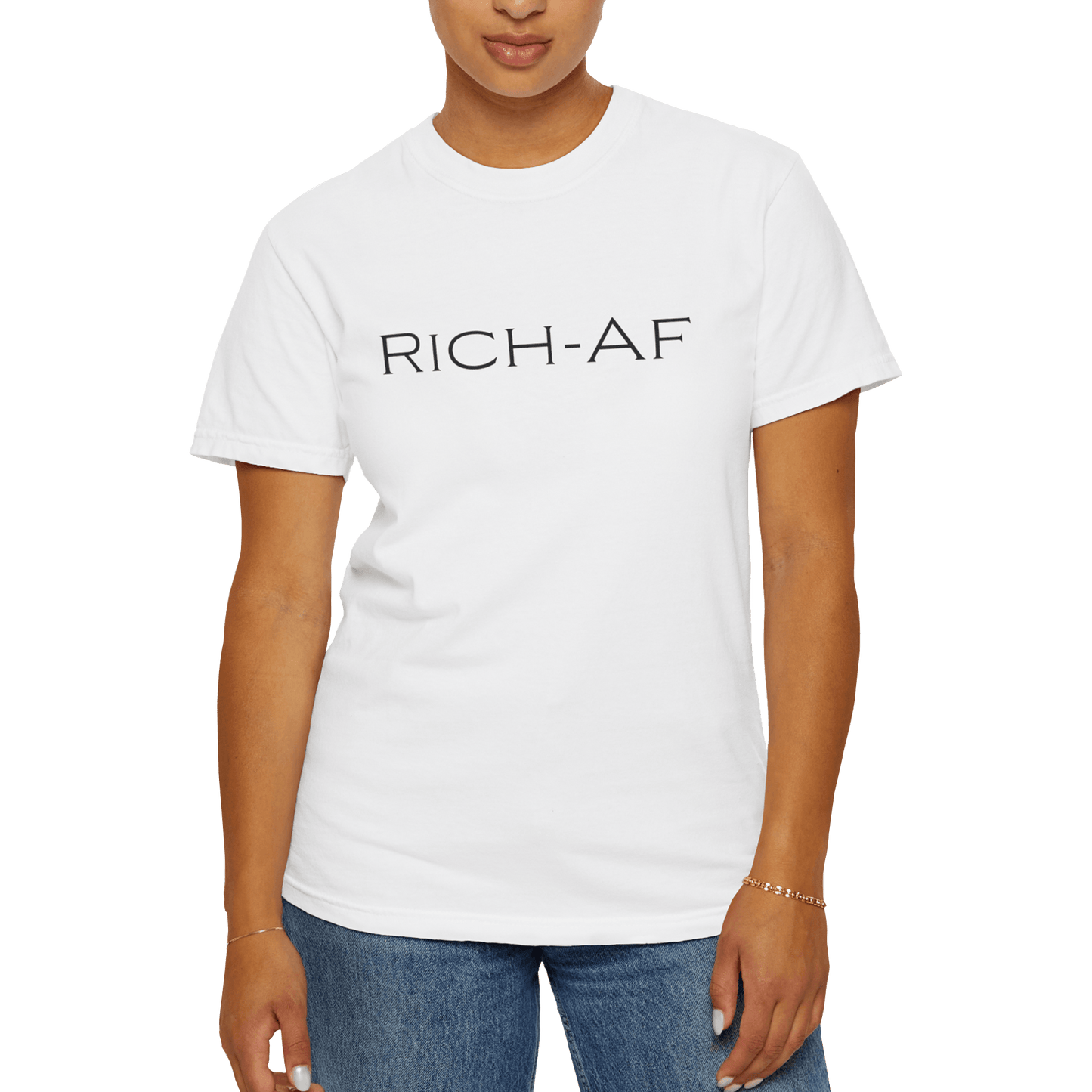 RICH-AF Classic Center Cotton Tee