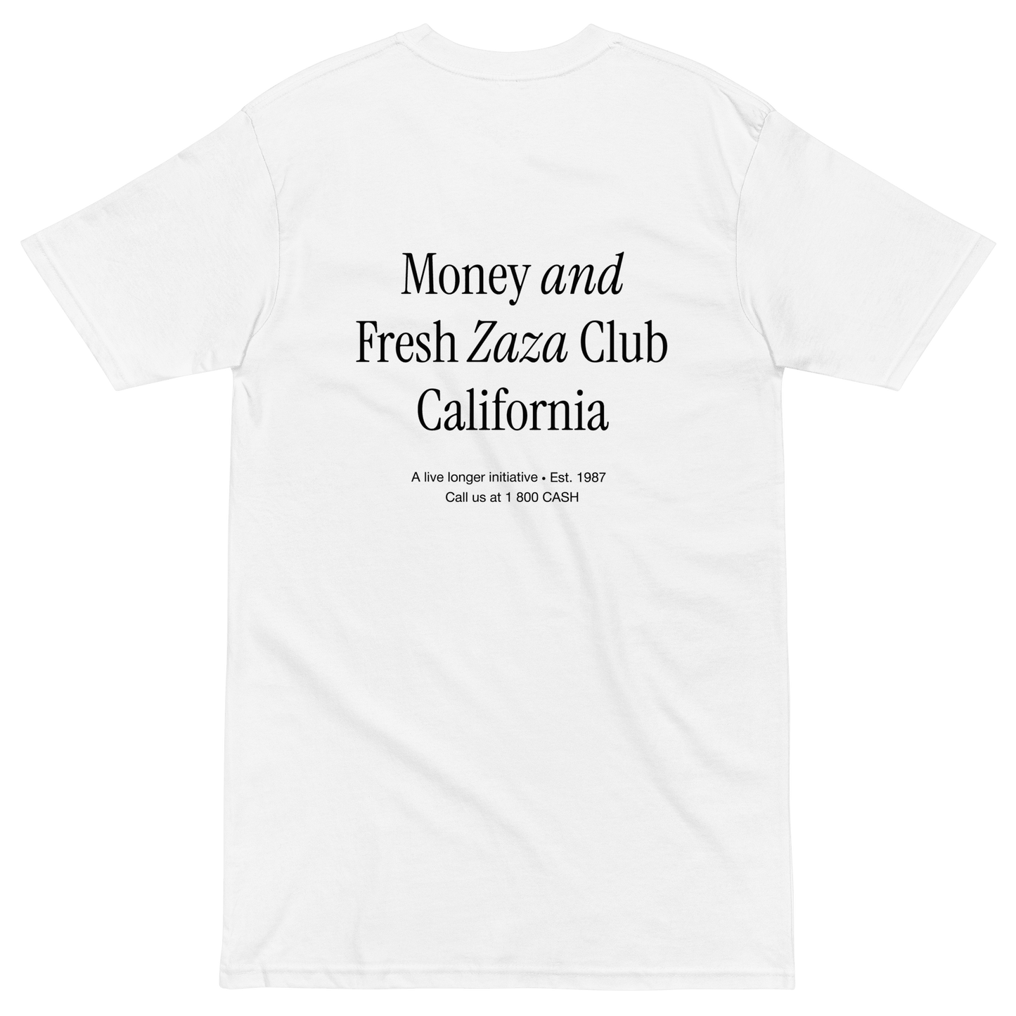 'Money & Zaza Club' Embroidered Classic Tee