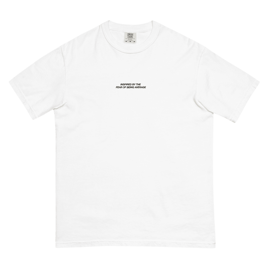 'Inspired By Fear Of Being Average' Embroidered Classic Tee