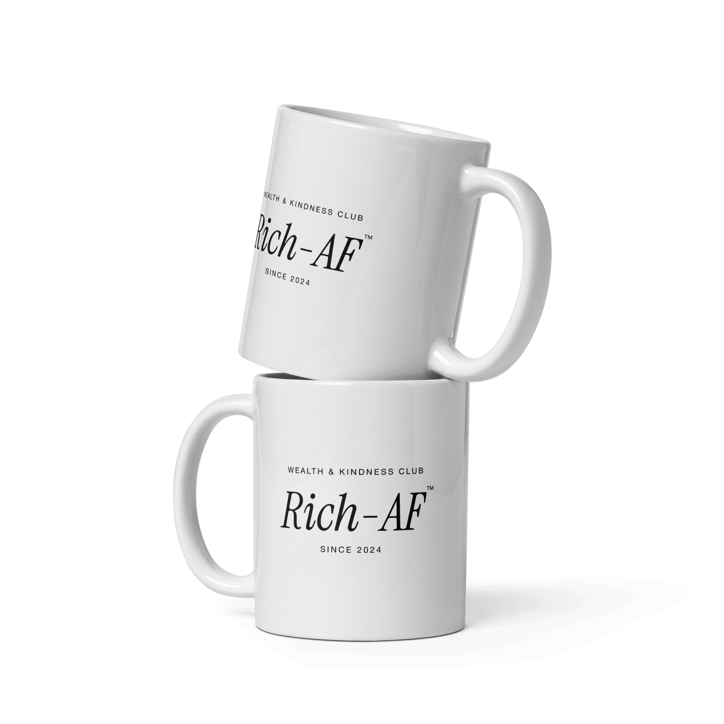 Wealth & Kindness Club RICH-AF Ceramic Mug