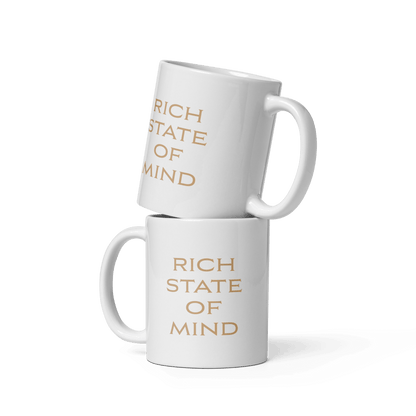 'RICH STATE OF MIND' Ceramic Coffee Mug