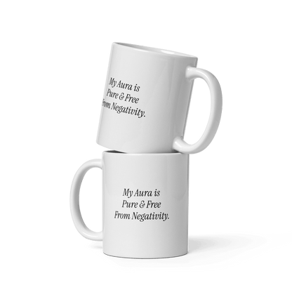 'Pure & Free From Negativity' Ceramic Coffee Mug