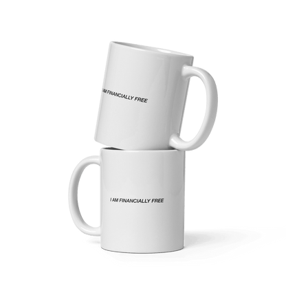 'Financially Free' Ceramic Coffee Mug