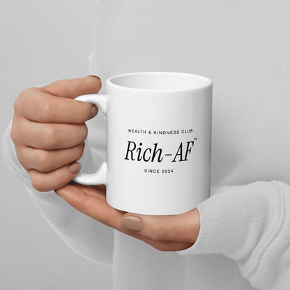 Wealth & Kindness Club RICH-AF Ceramic Mug