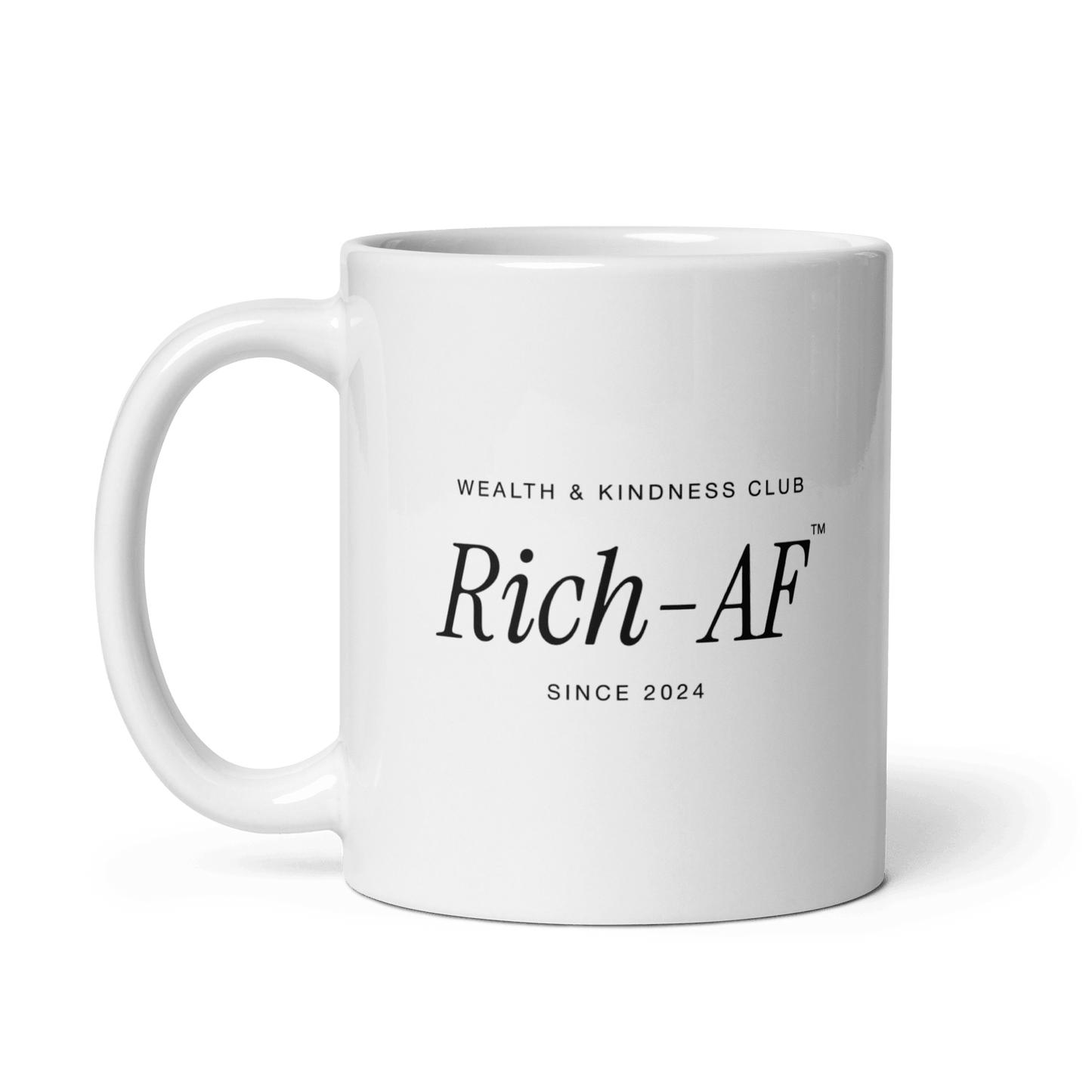 Wealth & Kindness Club RICH-AF Ceramic Mug