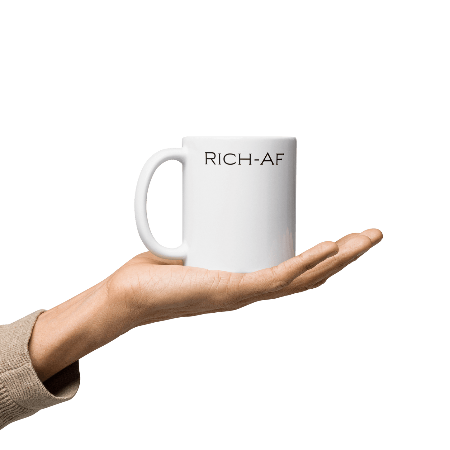 RICH-AF Classic Ceramic Coffee Mug