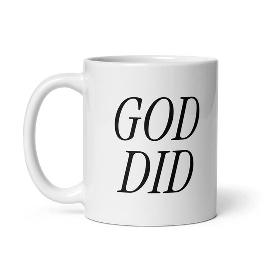 'GOD DID' Ceramic Coffee Mug