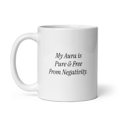 'Pure & Free From Negativity' Ceramic Coffee Mug